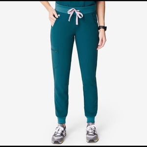 Figs Caribbean blue scrub pants xsp